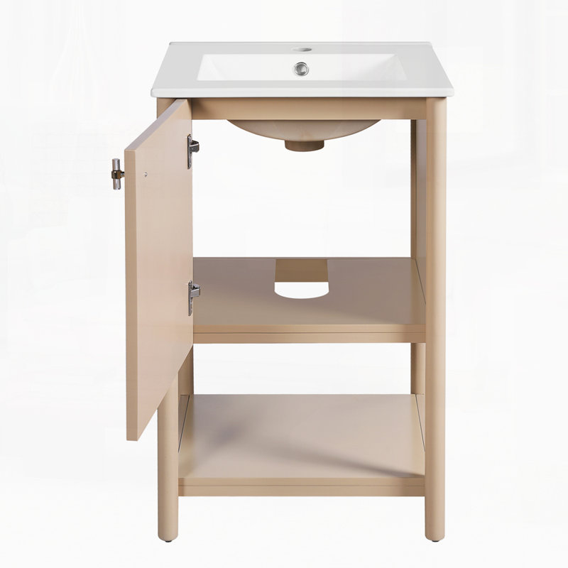 Meuble-lavabo de 20 po avec lavabo en céramique