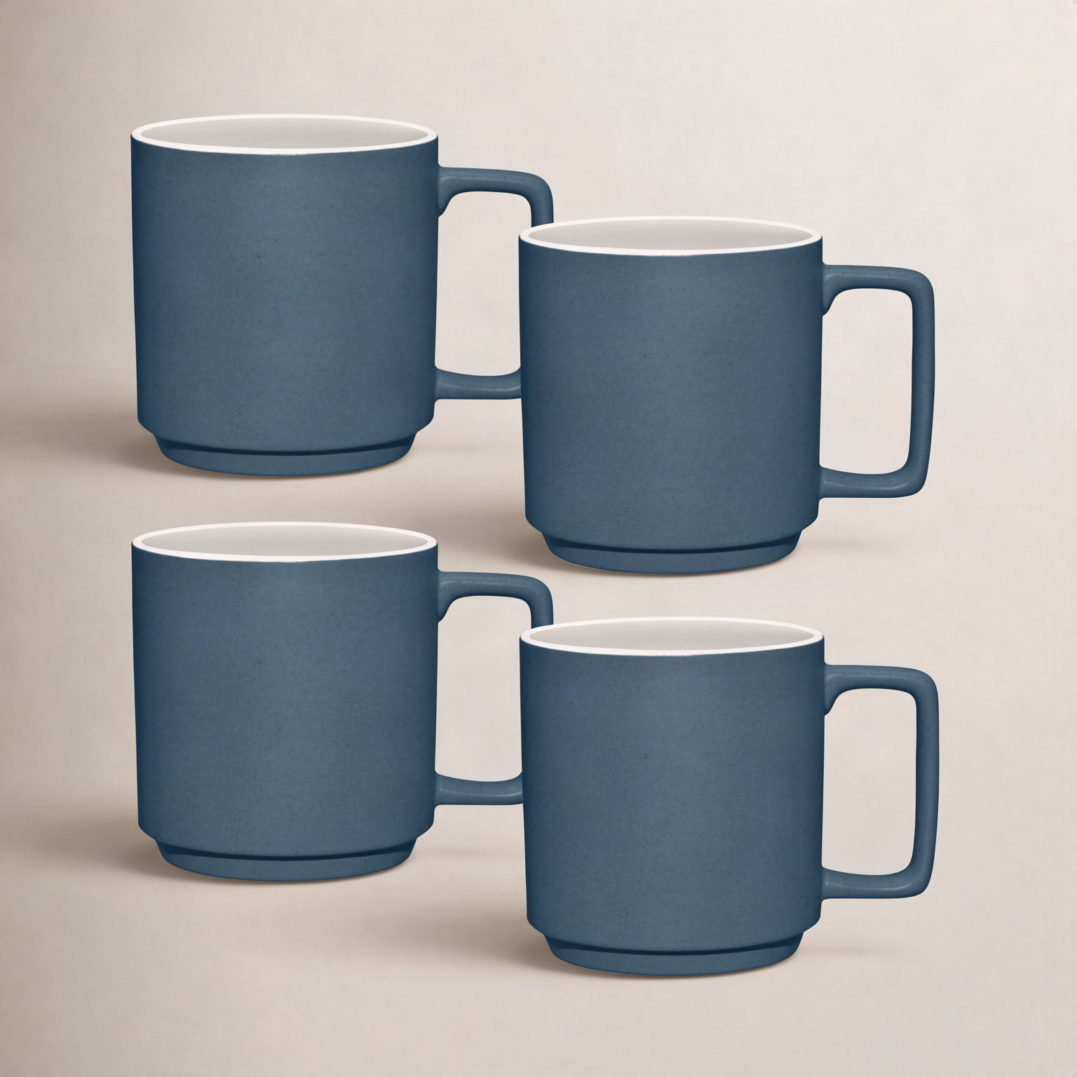 ColorTrio Porcelain Mug, Blue
