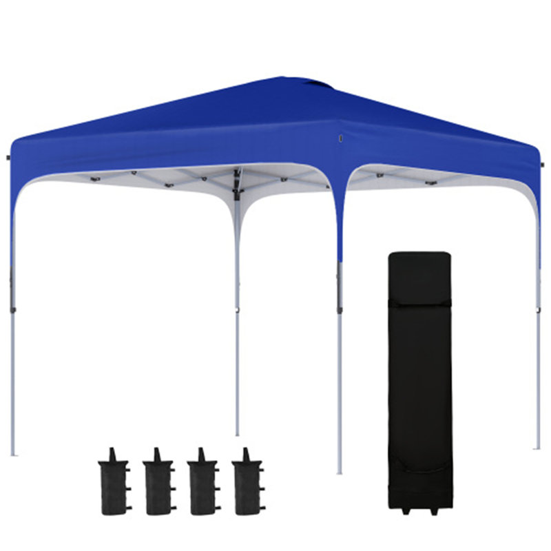 Pop Up Canopy Tent with Wheeled Carry Bag and 4 Sand Bags