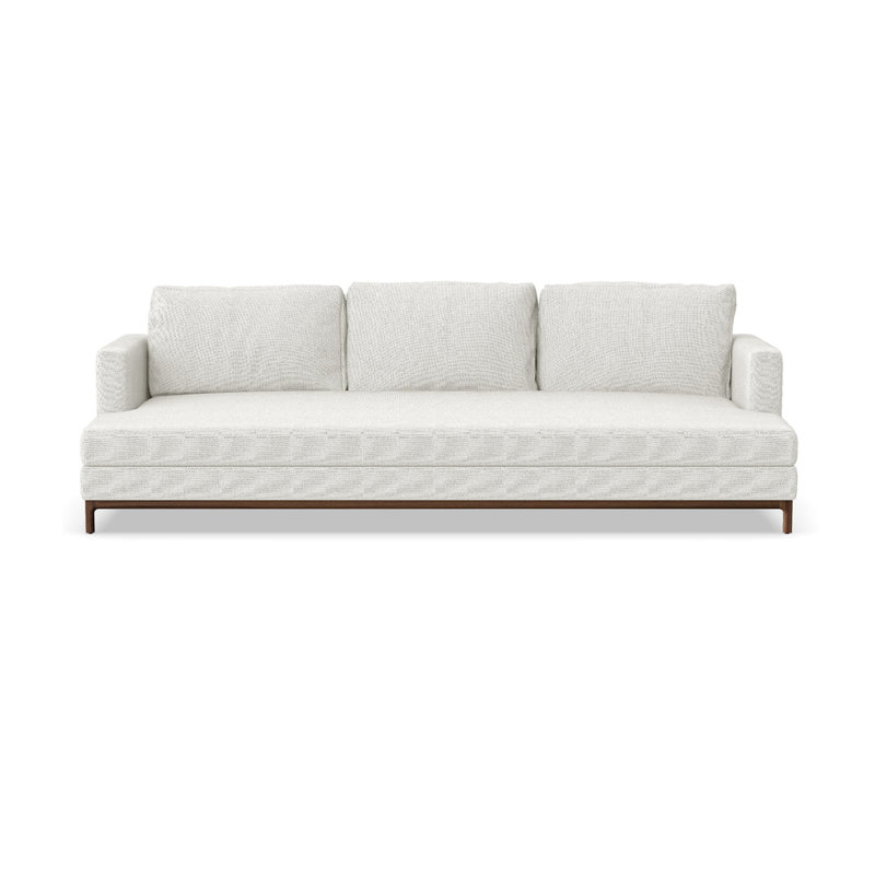 Qi Three Seater, Black Oak, Pattern H3082-5A