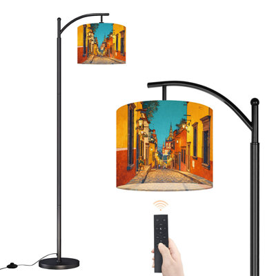 Lampe sur pied à arc avec abat-jour réglable San Miguel de Allende