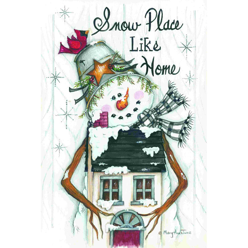 Snow Place Like Home, H 12 po x l 8 po