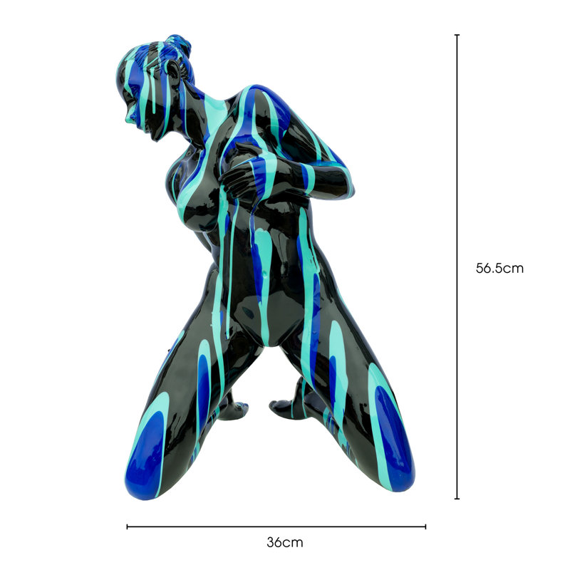 Worsley People Statue, Blue/Black