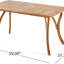 Ensemble repas d'extérieur en bois 7 pièces avec coussins confortables Hermosa, parfait pour recevoir et se détendre dans votre cour ou sur votre patio.