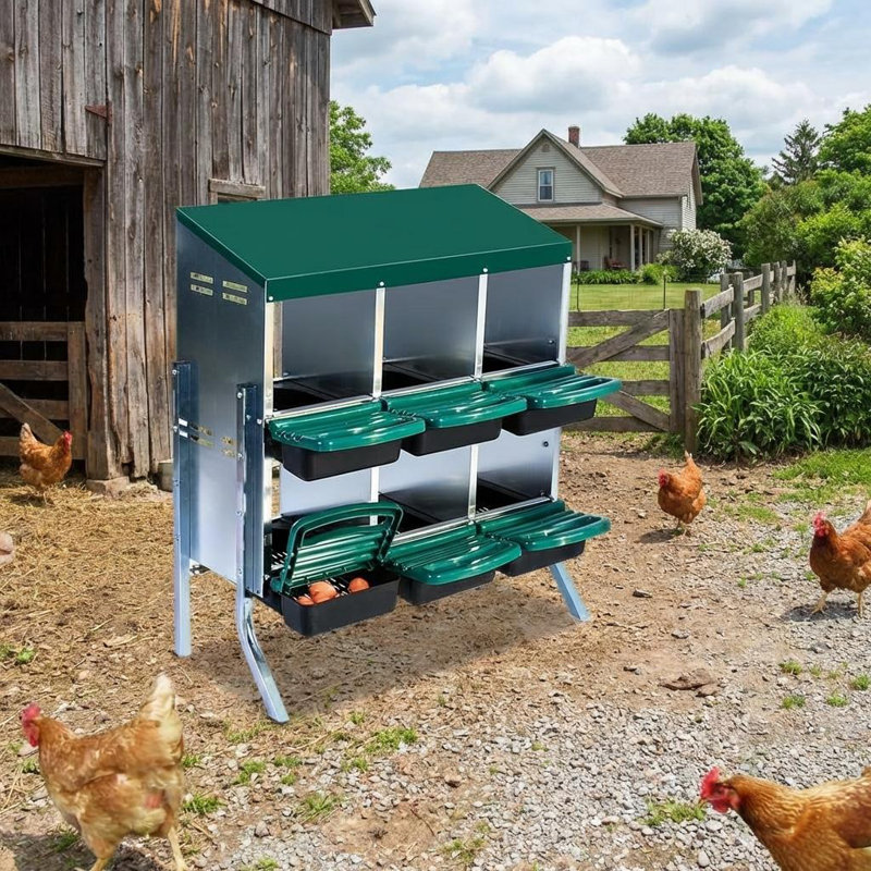 Nesting Boxes, 95cm H x 81cm W x 52cm D, Green