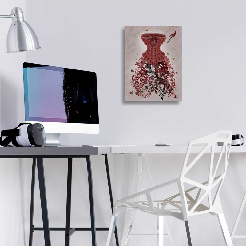 «Wood Land Corset» par Fab Funky, art mural en verre acrylique, H 16 po x l 12 po x P 0,13 po