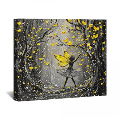 Décoration murale fée sur toile - fantaisie, décoration murale