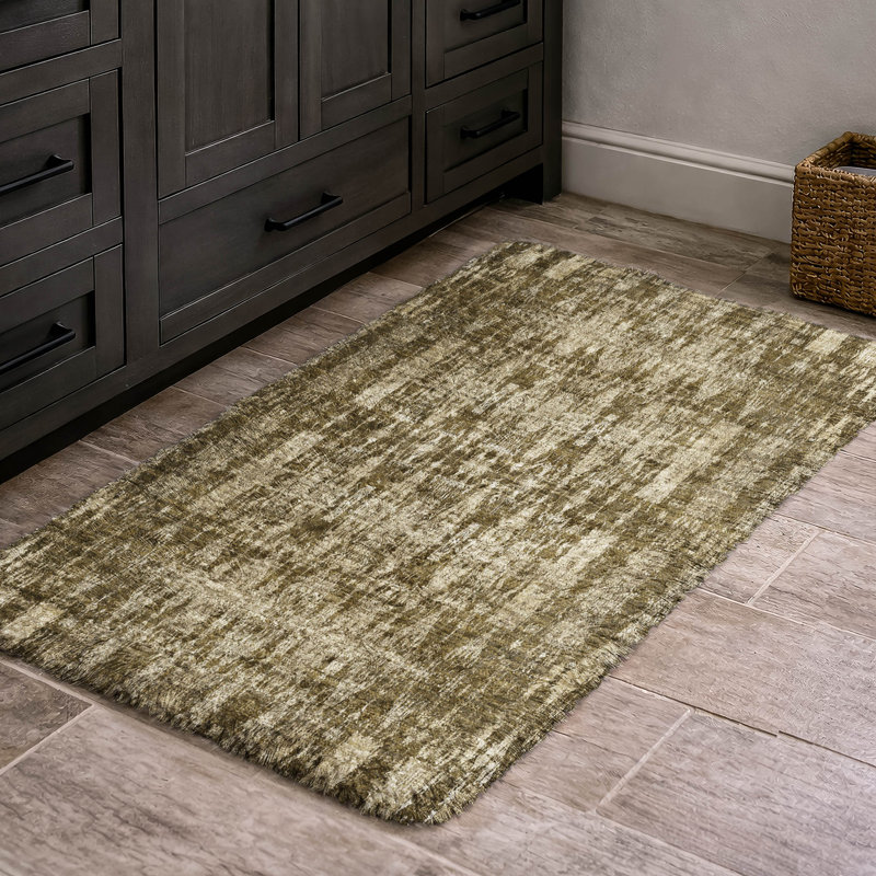 Tapis marocain de qualité supérieure lavable à la machine Dream Shag ADS580, Chocolate, 2'6" x 3'10"