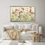 "Hollyhocks Row Cool" par Cheri Blum, reproduction sur toile dans un cadre flottant-110965409