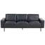 Qian 3 Seater Faux Leather Sofa