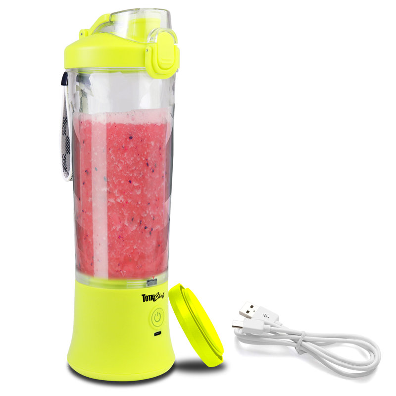 Total Chef Portable USB Hand Blender Yellow Blender, Yellow