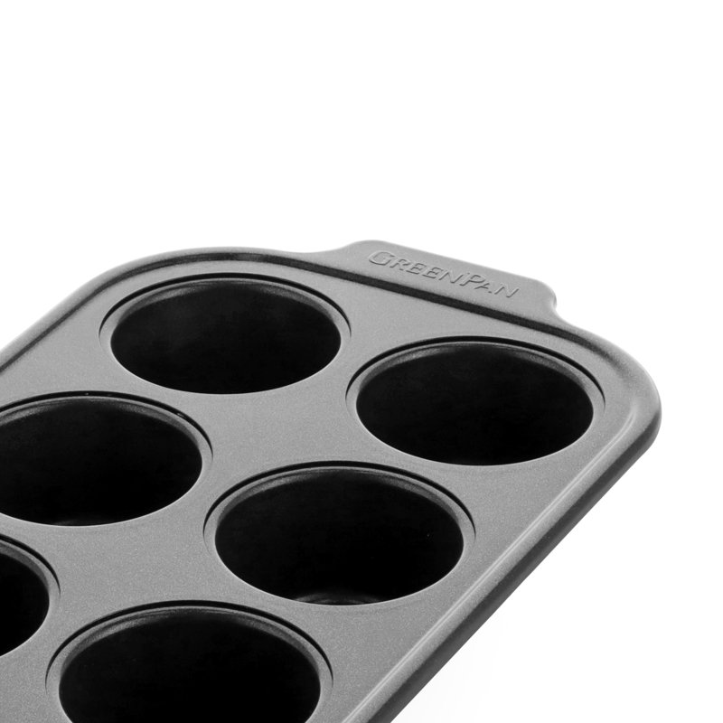 GreenPan Non-Stick Steel Muffin Pan with Lid