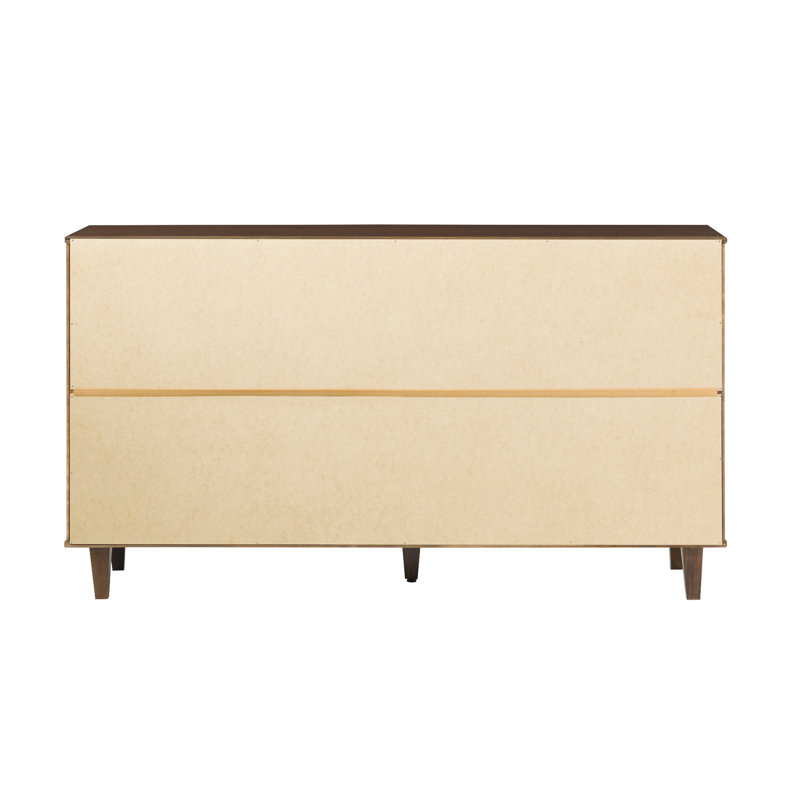 Lark Manor Aleyana Solid Wood 6-Drawer Double Dresser & Reviews | Wayfair
