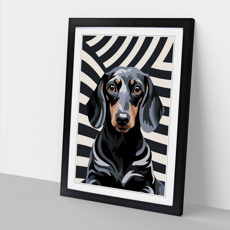 Single Picture Frame Print on Wood, Black Framed, 64cm H x 46cm W