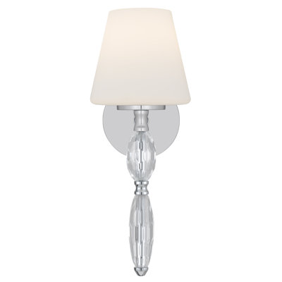 Stone 1-Light Polished Chrome Wall Sconce