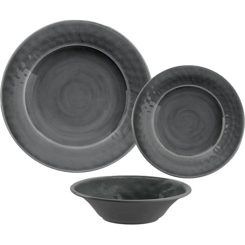 Fiskeville 500ml Pasta Bowl, Grey