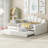 Upholstered Velvet Tufted Daybed with Trundle-1868001064