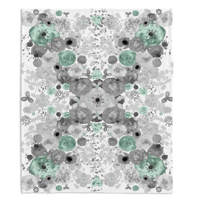 Couverture sherpa doux à menthe romantique