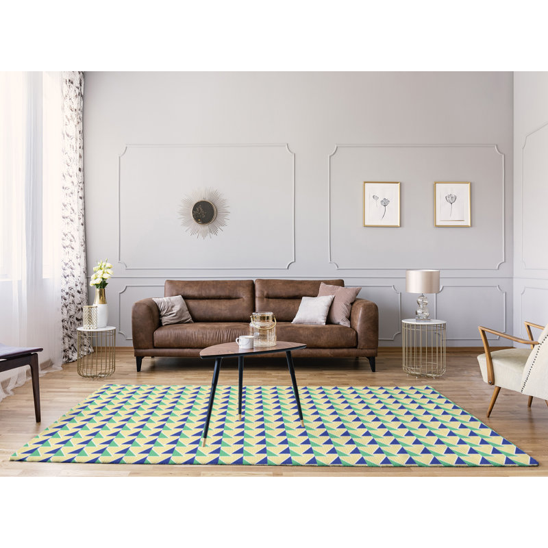 Chenille Geometric Indoor Rug, Rectangle 9' x 12'