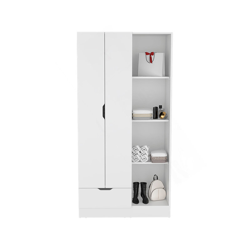 Armoire Dover, chambre à coucher, blanc, Blanc