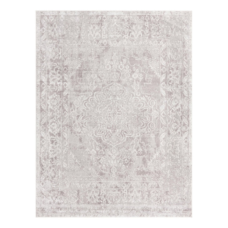 Audres Oriental Gray/Ivory Area Rug
