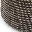 Pouf rond 18 po en jute tressé à la main