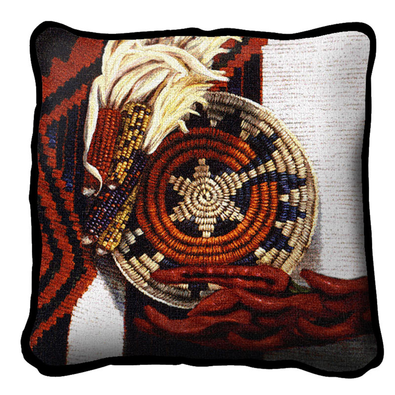 Coussin en coton Indian Market