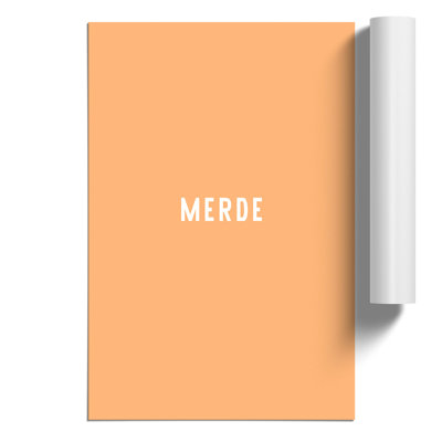 Merde - Unframed Typography