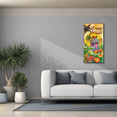 «Drink House» par James Mazzotta, art mural sur toile