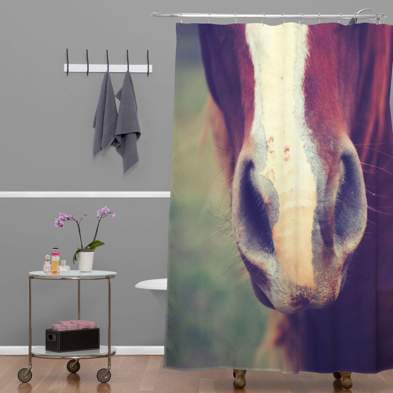 Rideau de douche simple à sens cheval allyson johnson