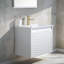Meuble-lavabo simple mural 24 po avec comptoir en céramique 24 po Modern-1411022933