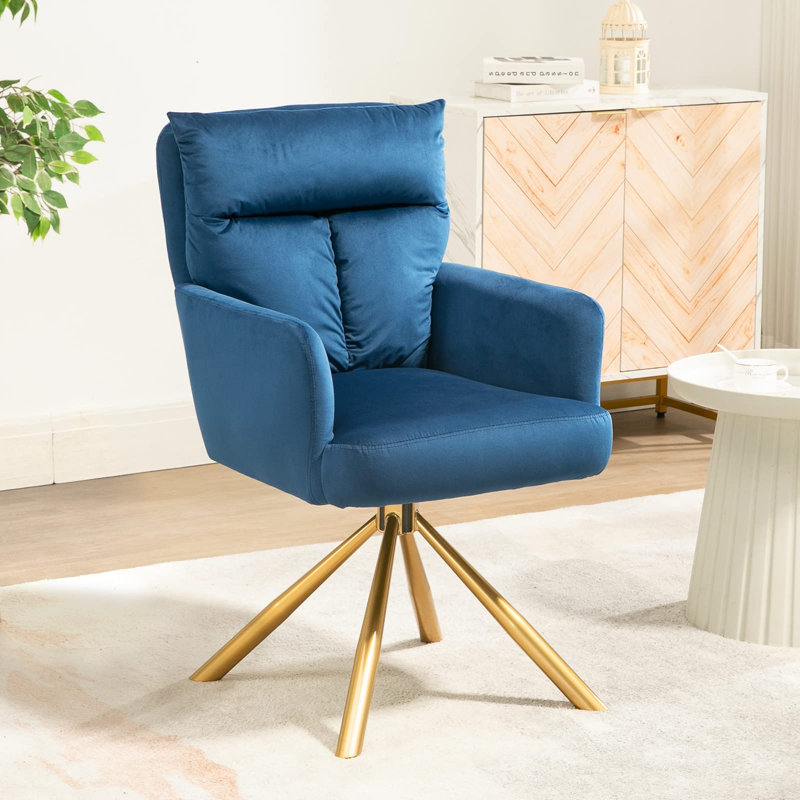 Fauteuil de maquillage Etian, Bleu