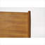 Chambre à coucher grand lit plateforme en bois d'acacia massif de style Mid-Century avec finition naturelle naturelle sans sommier
