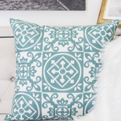  Indoor/Outdoor Cotton Throw Pillow