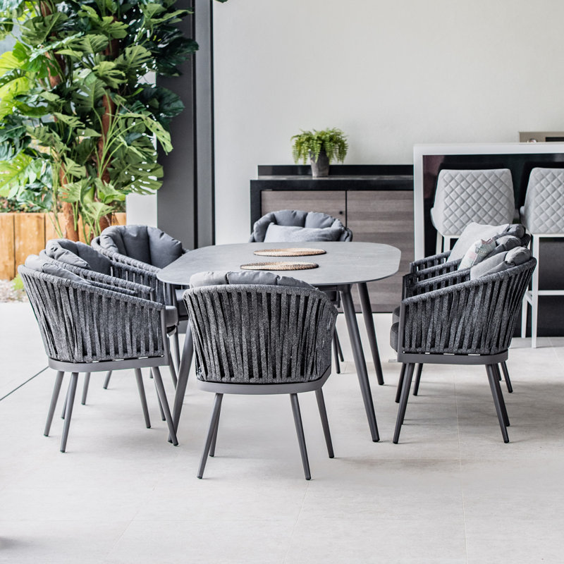 Melody 8 Seat Oval Dining Set