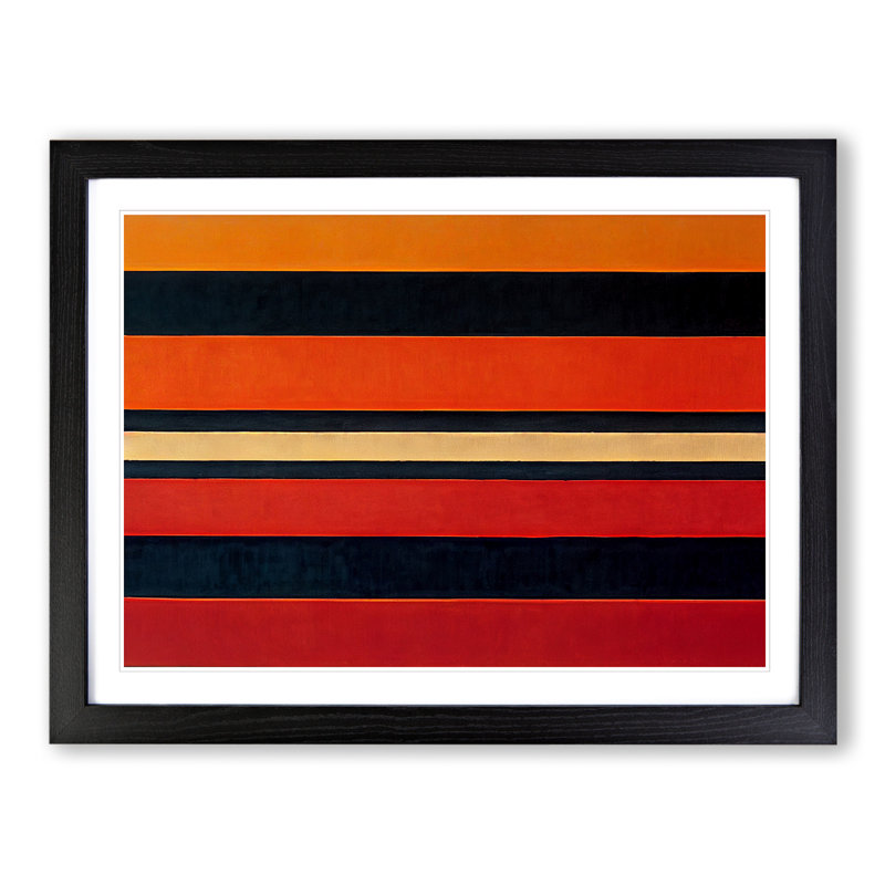 Incomparable Abstract - Single Picture Frame Print, 46cm H x 64cm W x 2cm D, Black