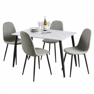 Holmen 5-Piece Dining Set - 4 Chairs & Table