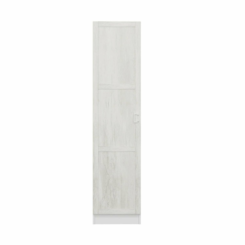 Elina 1 Door Manufactured Wood Wardrobe, 190cm H x 45cm W x 52cm D, White