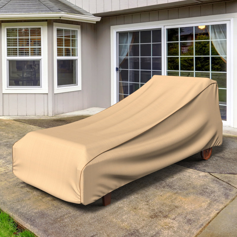 Miguel Outdoor Patio Chaise Lounge Cover, 36" H x 36" W x 86" D, Polypropylene