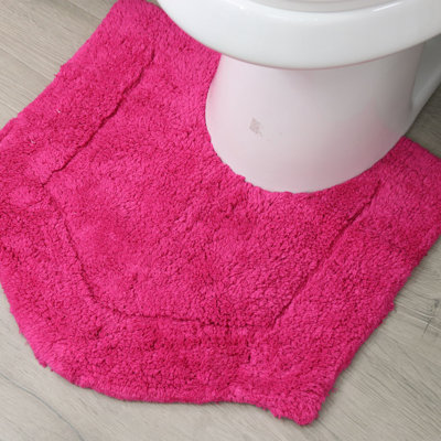 Tapis pour salle de bain en U 100% coton Morissette Waterford, 20 po x 20 po, envers en latex vaporisé, tapis de salle de bain doux et absorbants, lavable à la machine