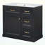 Meuble-lavabo avec lavabo, 4 tiroirs, tablette réglable, pour salle de bain-2080124446