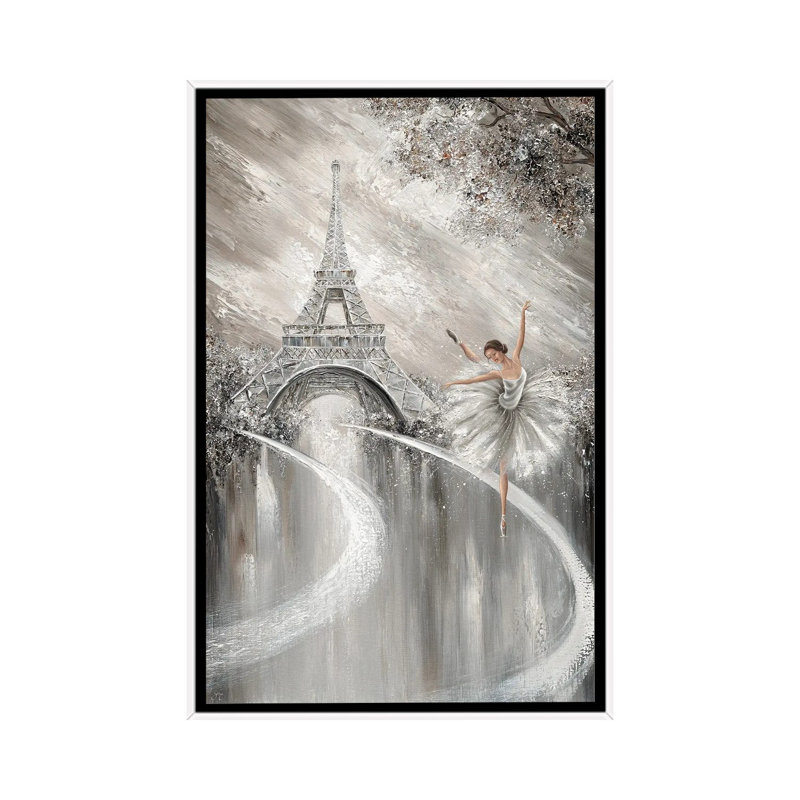 Tutu Twirl, Paris Flair_1PC6, Cadre flottant blanc, H 60 po x l 40 po