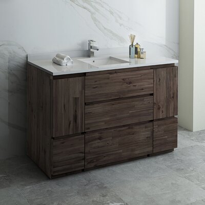 Fresca Formosa 53"" Wall Mounted Single Sink Bathroom Vanity Base Only -  FCB31-123012ACA-FC