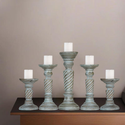 12'' H Wood Tabletop Pillar