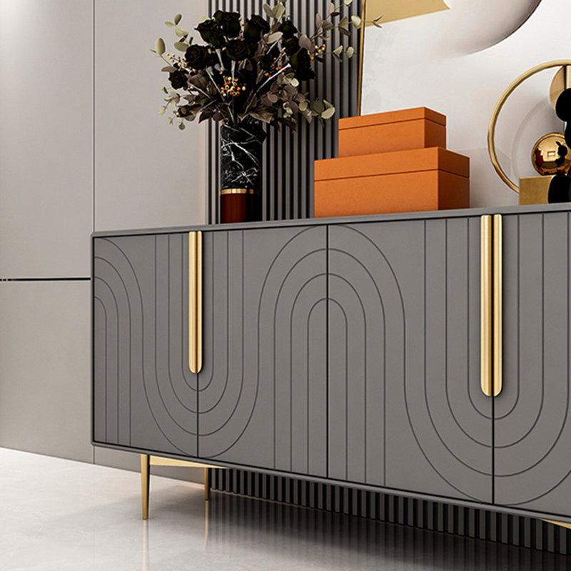 Buffet de luxe moderne et minimaliste, Gris