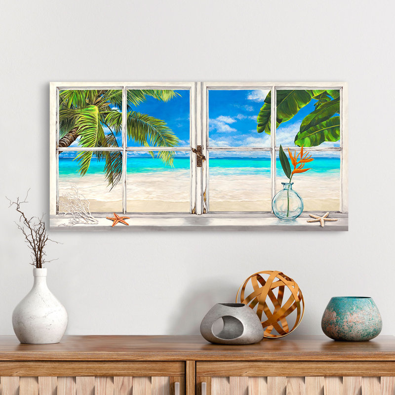 Horizon Tropical by Remy Dellal - Wrapped Canvas Print, 35cm H x 70cm W x 4cm D