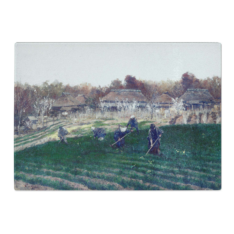 Tempered Glass Vegetable Field by Asai Chu Chopping Board, 39 cm x 28.5 cm