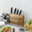 Acacia Tabletop Knife Block Storage Holder
