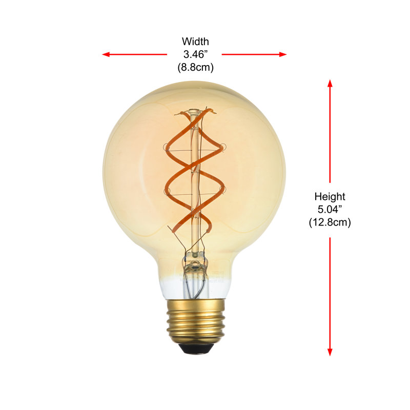 6 watts (équivalant à 40 watts), del g25, ampoule à intensité réglable, blanc chaud (2000k) e26/base moyenne (standard)