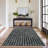 Machine Washable Rug Modern Plaid Rug Soft Area Rug Non Slip Soft Thin Rug Low Pile Foldable Rug for Living Room, Bedroom, Dining Room-622617421